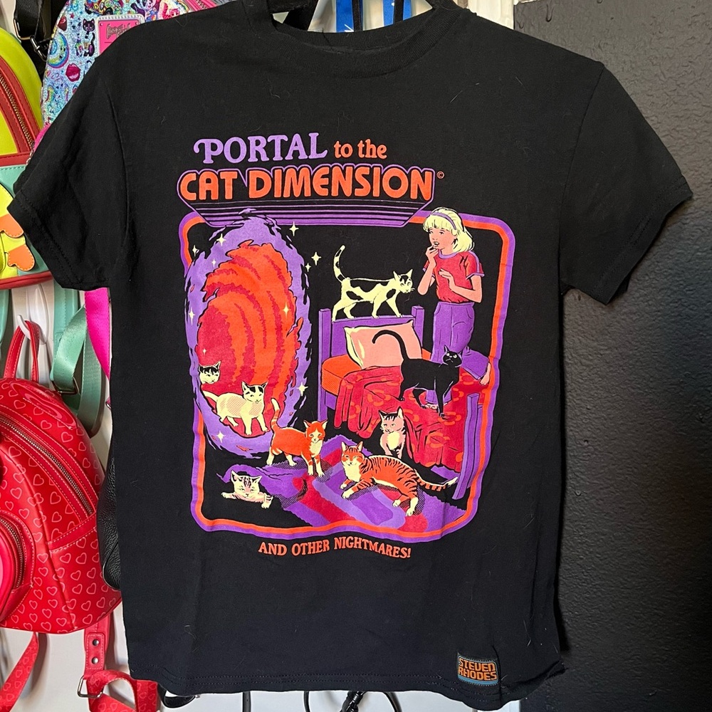 Steven Rhodes Portal to The Cat Dimension T-shirt